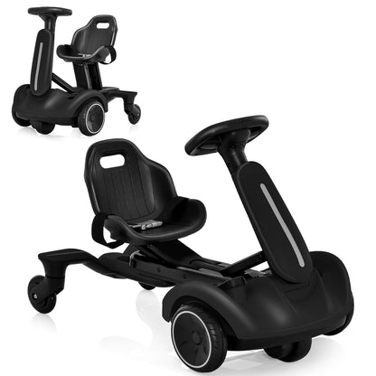 Ride on Drift Car, 6V Electric Ride-On Toy W/360-Degree Spin, 2-Position Adjustable Seat Up & Down